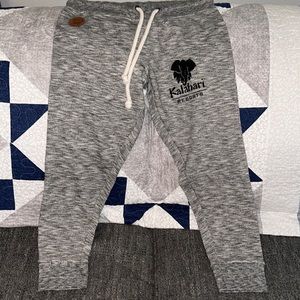 Grey Kalahari jogger capri sweatpants